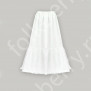 Подъюбник с воланом, хлопок, белый- фото 1